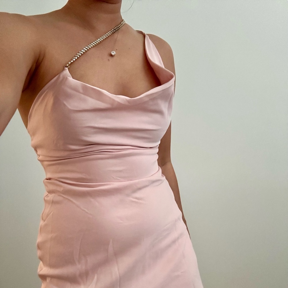 Crystal Mini Pink Dress